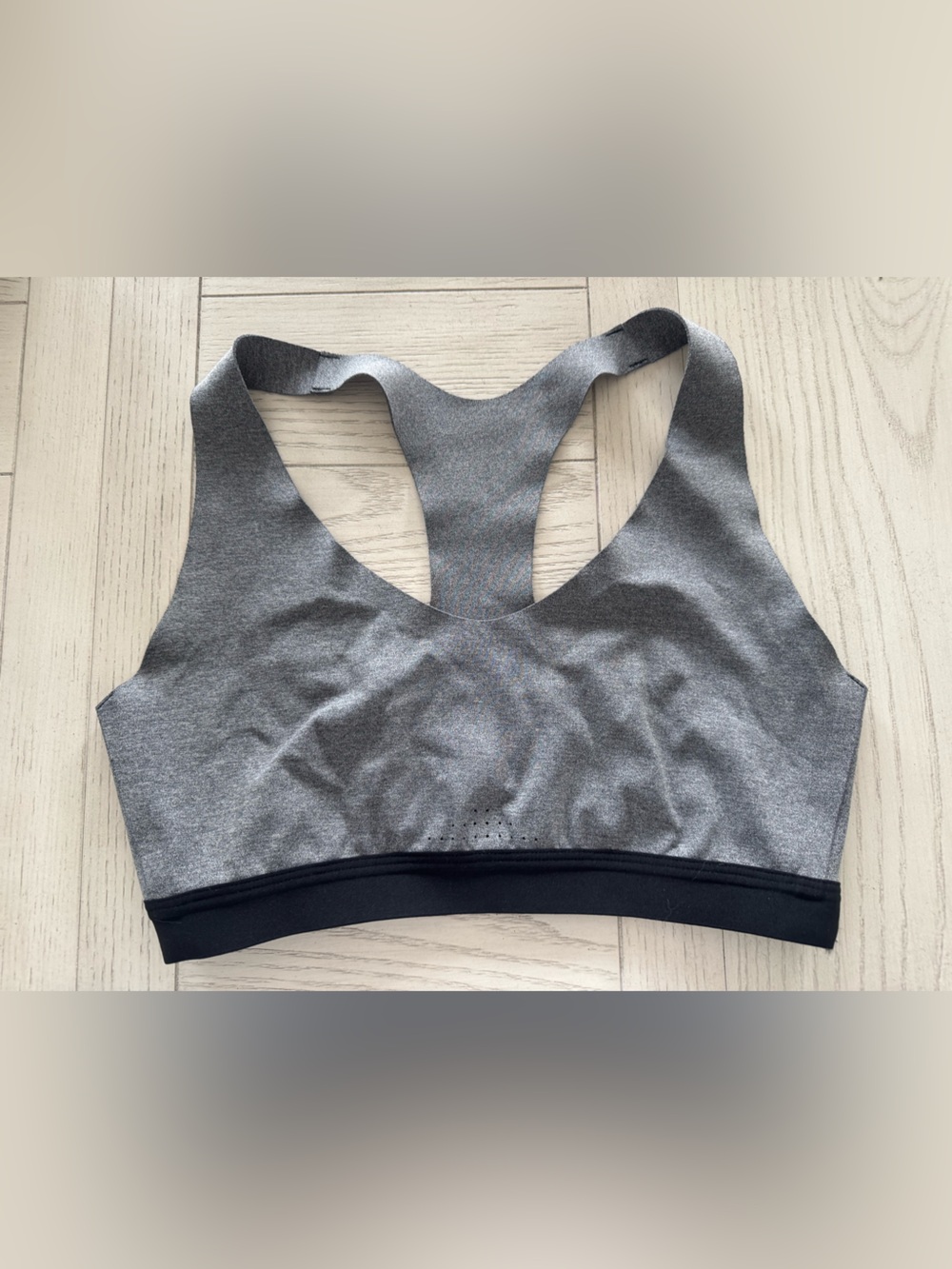 Gray Racerback Seamless Sports Bra - All In Motion